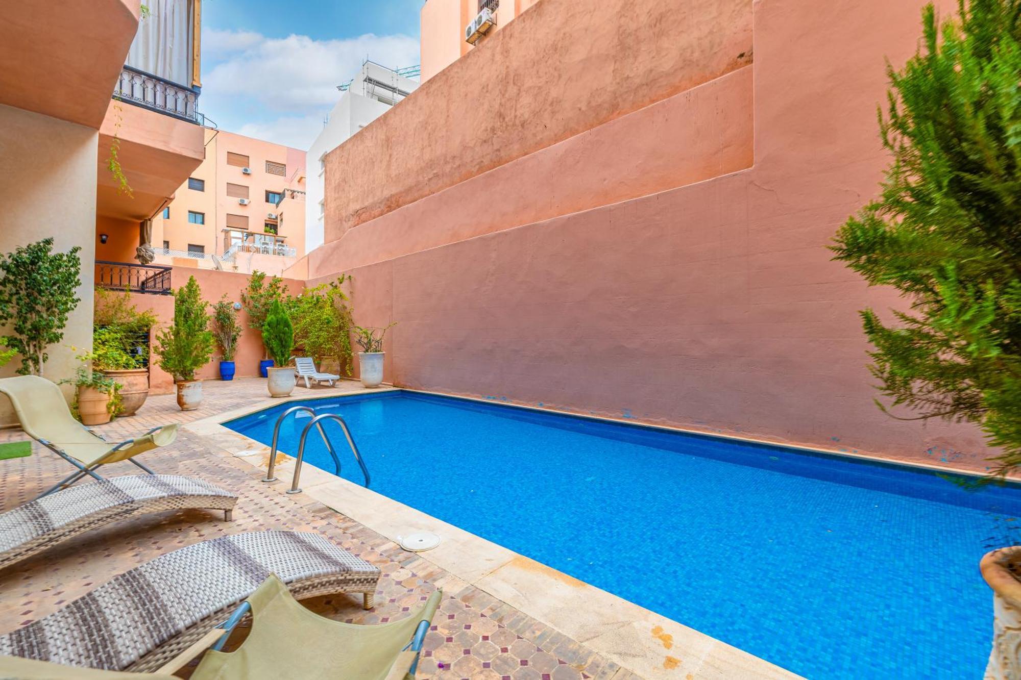 Oasis - Appartement Authentique A Gueliz Marrakesh Exterior foto